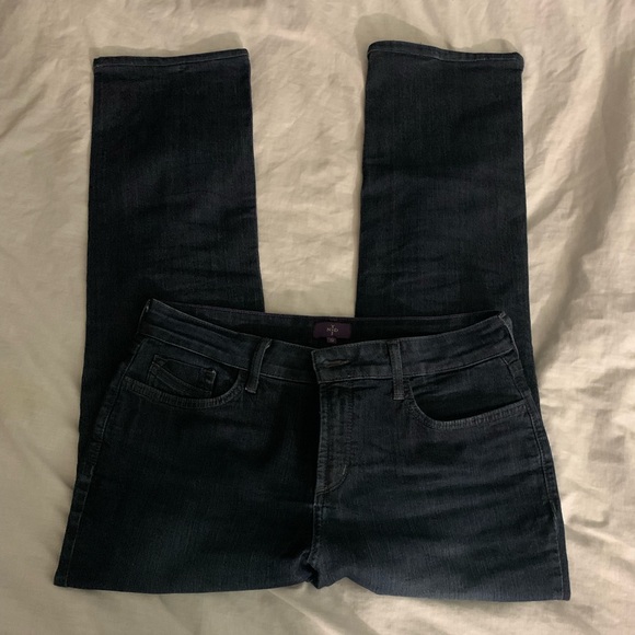 NYDJ Denim - NYDJ Dark Wash Straight Leg Jeans Women’s Size 12